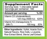 D3-K2 (180 tablets)