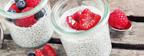 Chia Seed Pudding with Maple Strawberries