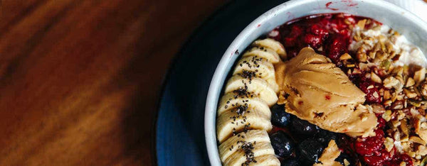 Chocolate Peanut Butter Oats with Oregano Honey