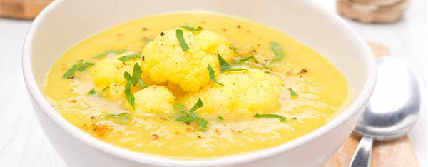 Curried Cauliflower Soup {Vegan, Paleo}