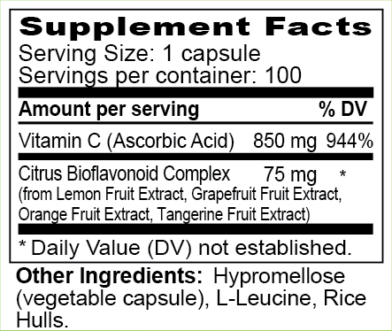 Supplement bottle labeled 'Bio-C' on a wooden surface with a white background