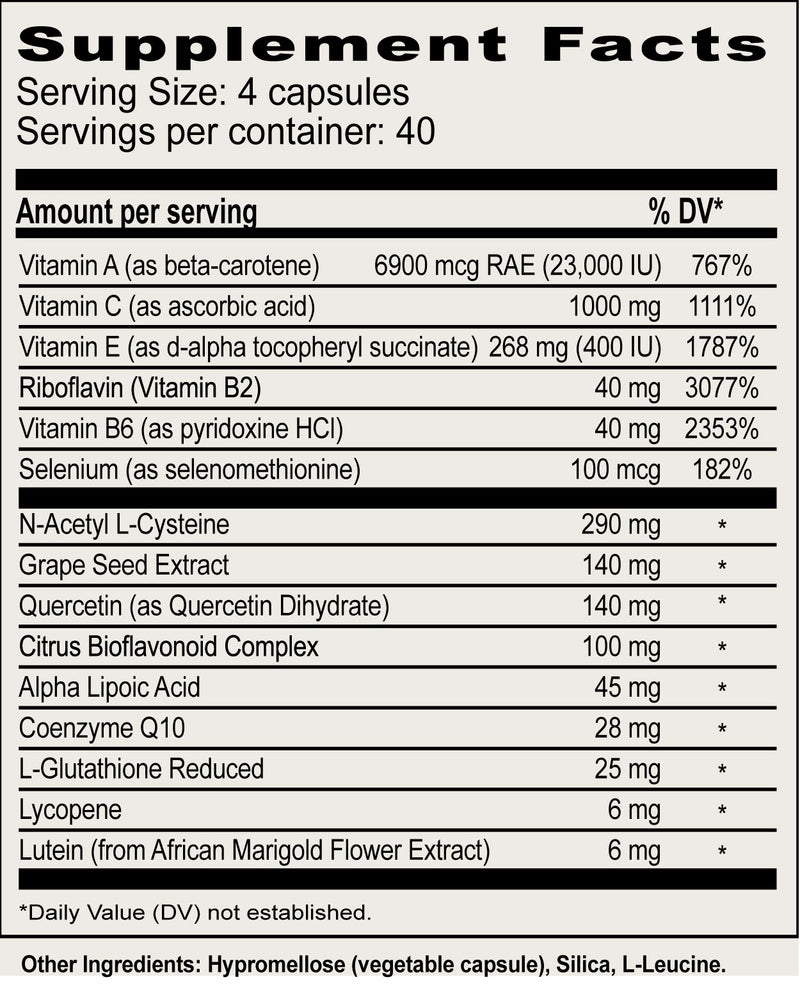 Mega-Antioxidant: Potent Antioxidant Support for Healthy Aging