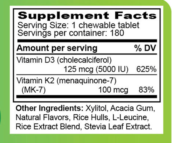 D3-K2 (180 tablets)