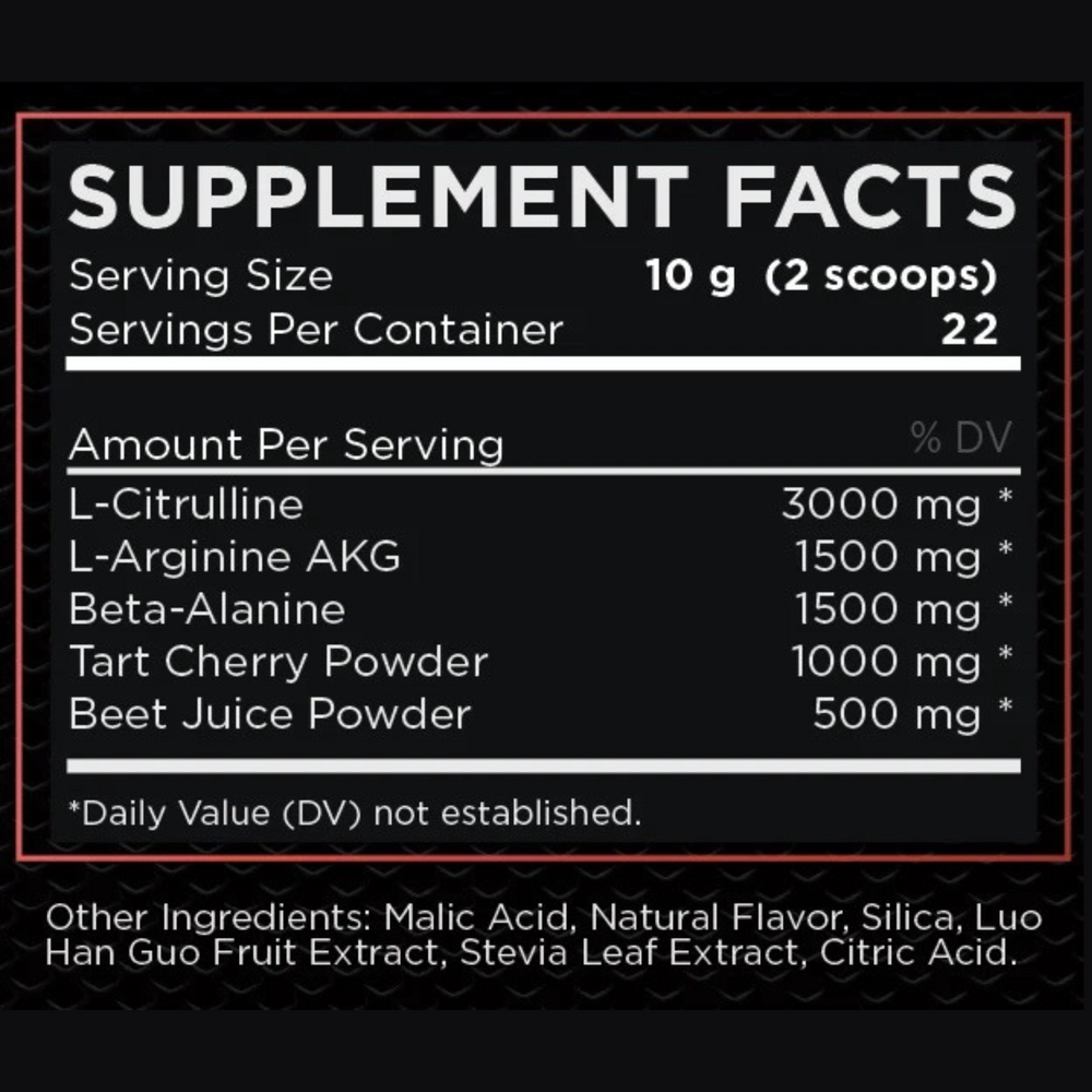 Dietary supplement container labeled 'Nitric Maxflow' on a white background. NO production for maximum training results