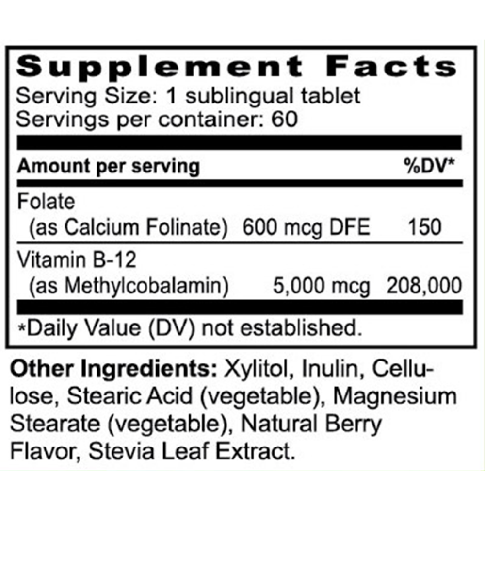 Supplement bottle labeled 'Methyl B-12' on a wooden surface with a white background